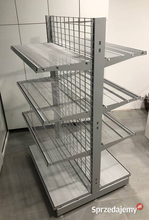 Regał sklepowy metalowy środkowy siatkowy mazowieckie Ostrołęka