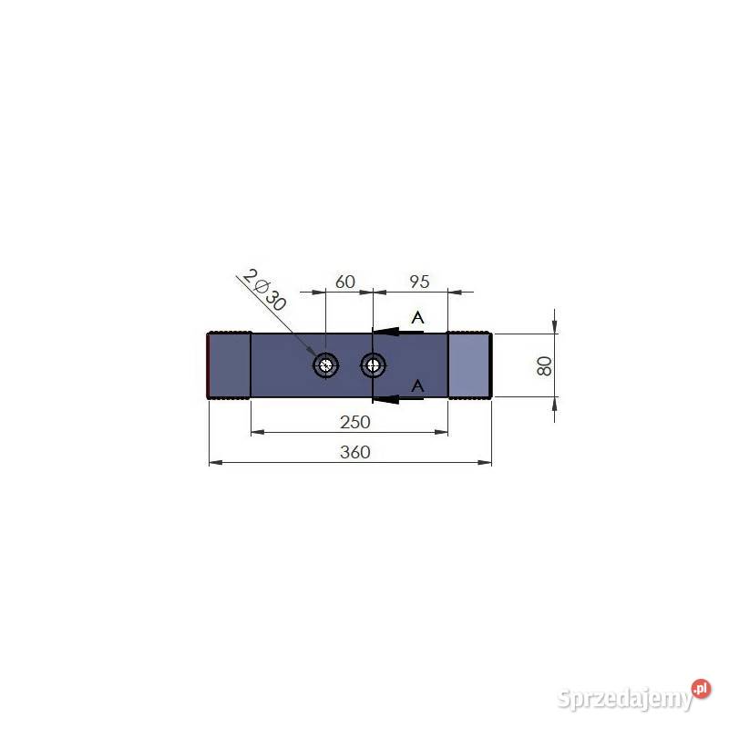 Dłuto grządzieli Ripper 360x80x25mm wzmocnione z małopolskie Kamionna sprzedam