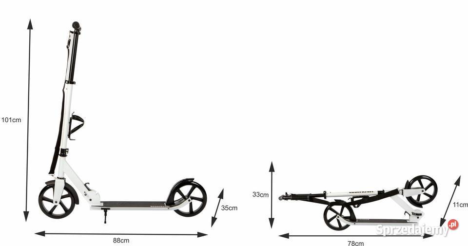 Duża składana hulajnoga 91101 uchwyt na bidon Poznań
