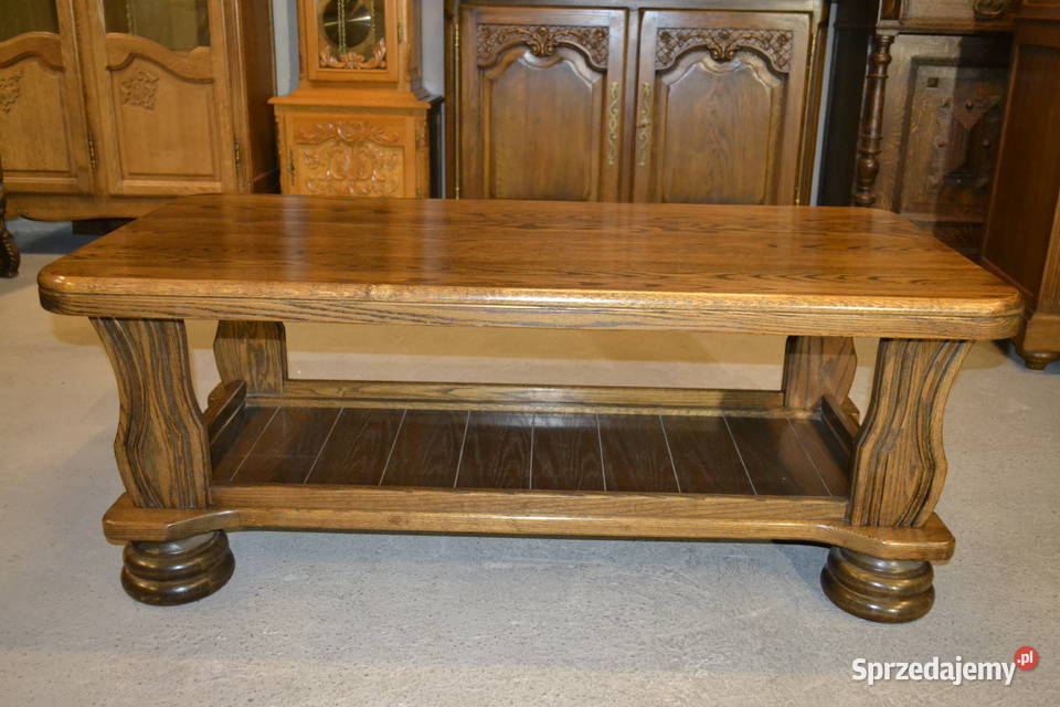 stolik stylowy lity dąb śląskie