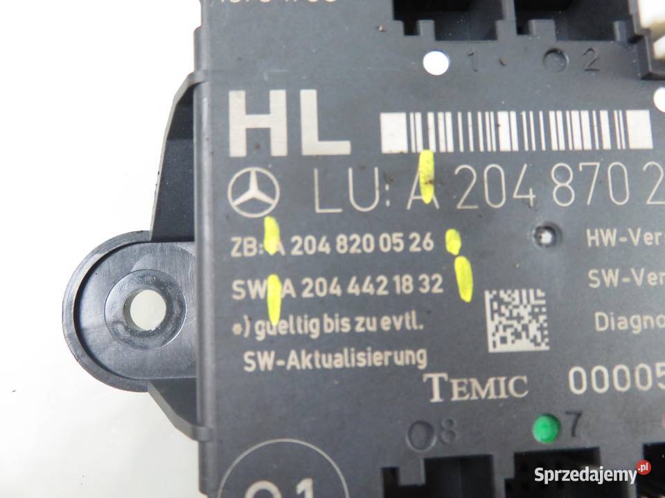 MODUŁ DRZWI MERCEDES W204 2048702326 2048200526 małopolskie