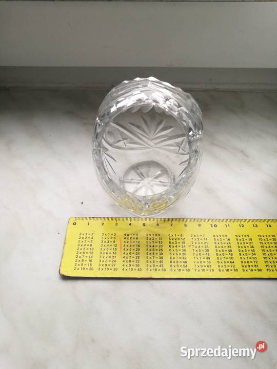 Kryształowy mały koszyczek mini prl