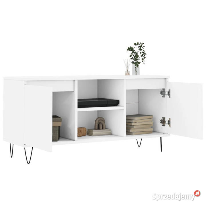 Szafka pod TV biała 104x35x50 materiał mazowieckie Warszawa