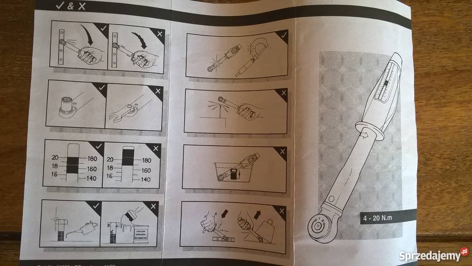 Klucz dynamometryczny 14 Wurth 4 20 Nm