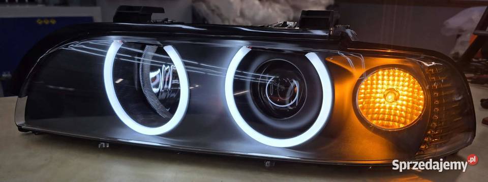 Reflektory bMW E39 LIFT BI LED ringi cotton Kielcza sprzedam