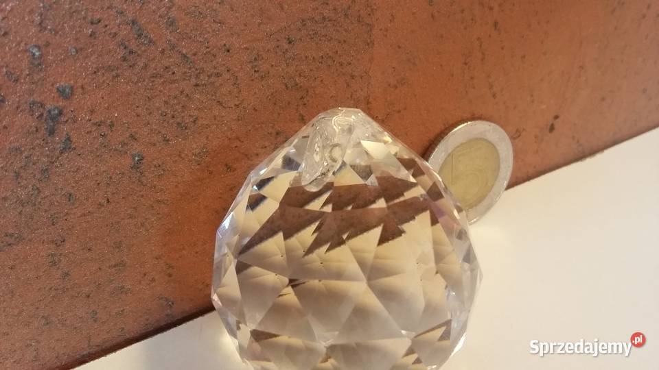 Kryształek koralik do lampy PRZEZROCZYSTY DUŻY przezroczysty Oświetlenie Warszawa