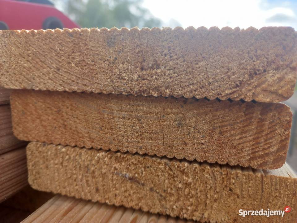 Deska tarasowa ryflowanagładka Modrzew podlaskie Białystok