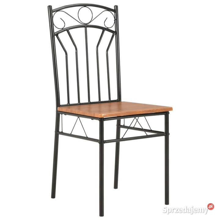 Krzesła do jadalni 2 brązowe MDF WM281399 Warszawa sprzedam