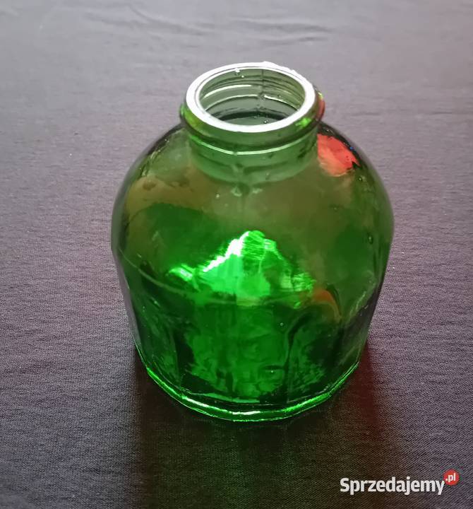 Zabytkowy kałamarz flakon na atrament zielone Koźminek sprzedam