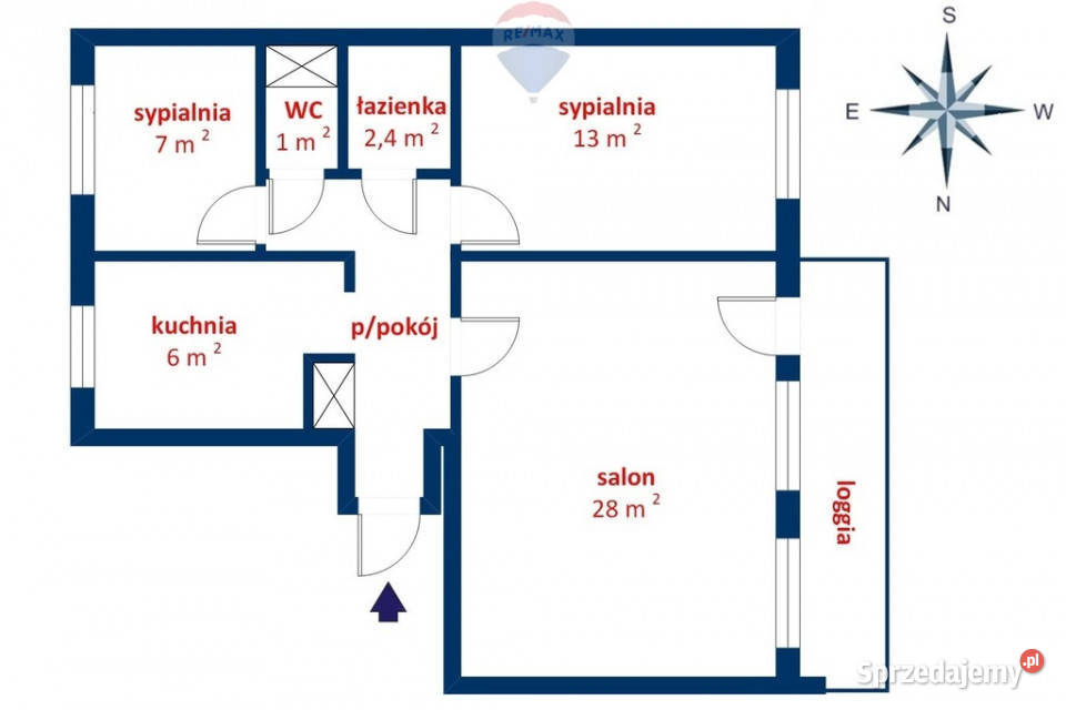 Mieszkanie 61m2 os Widok Skierniewice