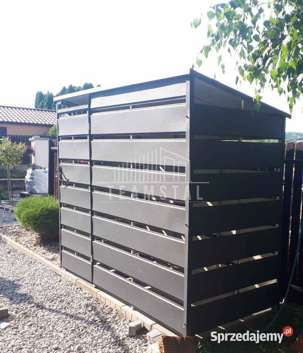 Wiata śmietnikowa spad tył 25x06m Antracyt Łańcut sprzedam