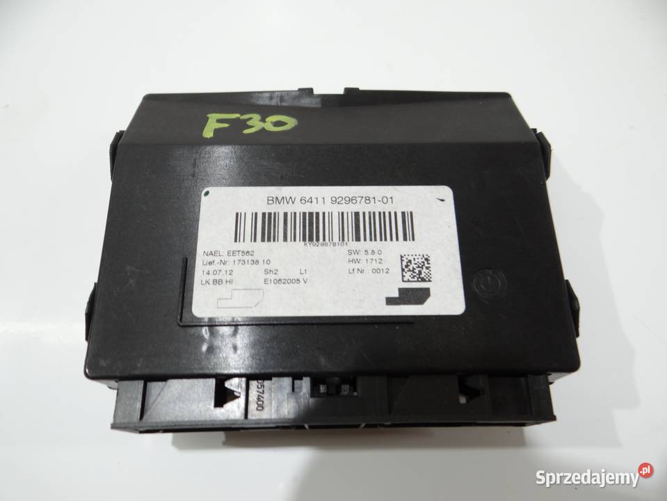 MODUŁ STEROWNIK KLIMATYZACJI BMW F30 9296781 Strzyżewice