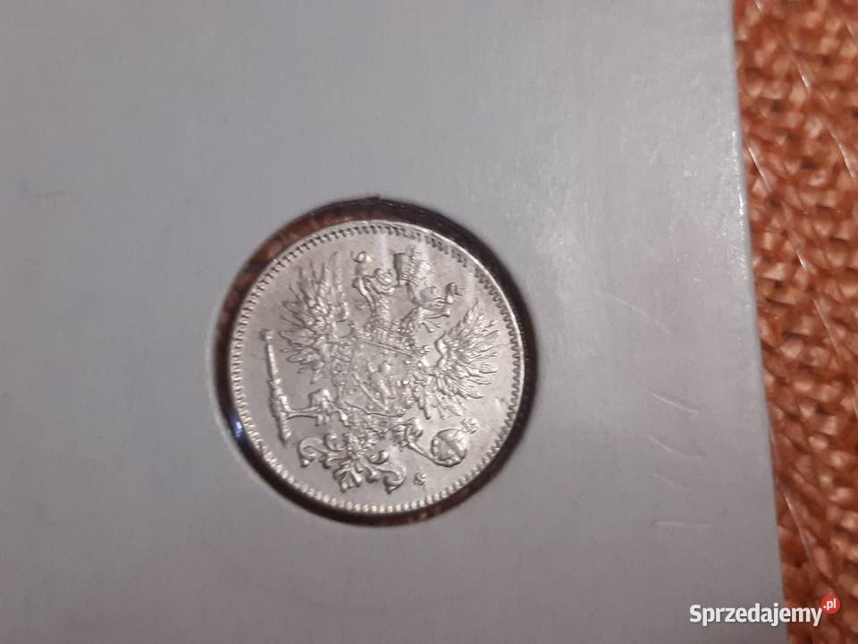 moneta srebrna Finlandii okres okupacji Łomża