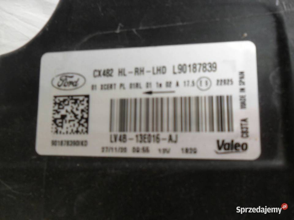 REFLEKTOR PRZÓD STRONA PRAWA FORD KUGA III Nowy Tomyśl