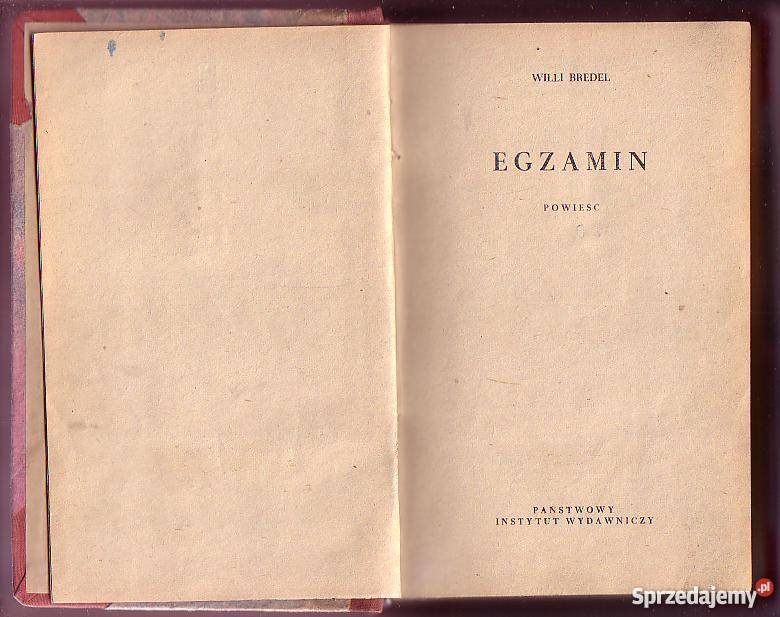 7742 EGZAMIN WILLI BREDEL Czyrna