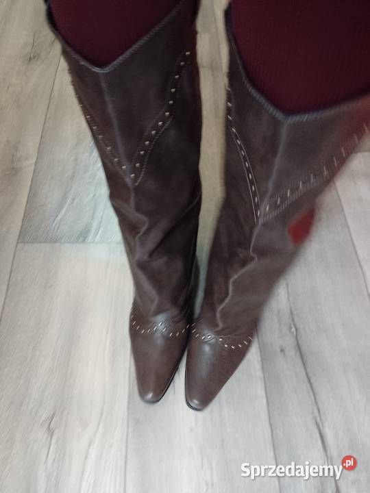 4142 Bogato zdobione Kozaki kowbojki wieczorowe Kraków