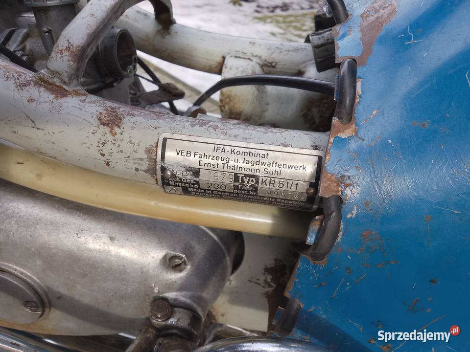 Motorower Simson Schwalbe Kr51Fulloryginal wielkopolskie Plewiska