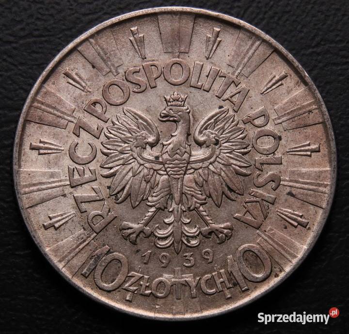 moneta II RP 10 ZŁOTYCH 1939 PIŁSUDSKI K250 Numizmatyka