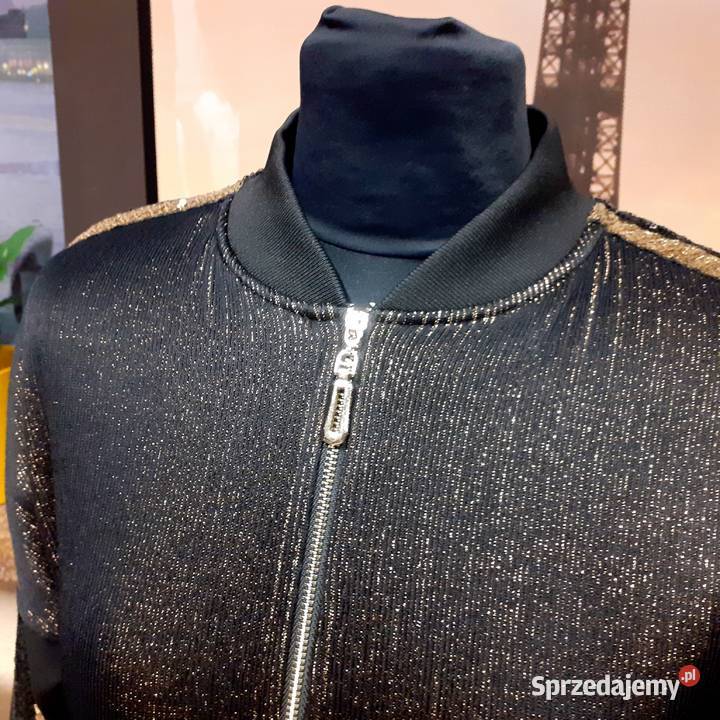Sukienka czarna złote cekiny błyszcząca r 42 46 czarny Kartuzy sprzedam