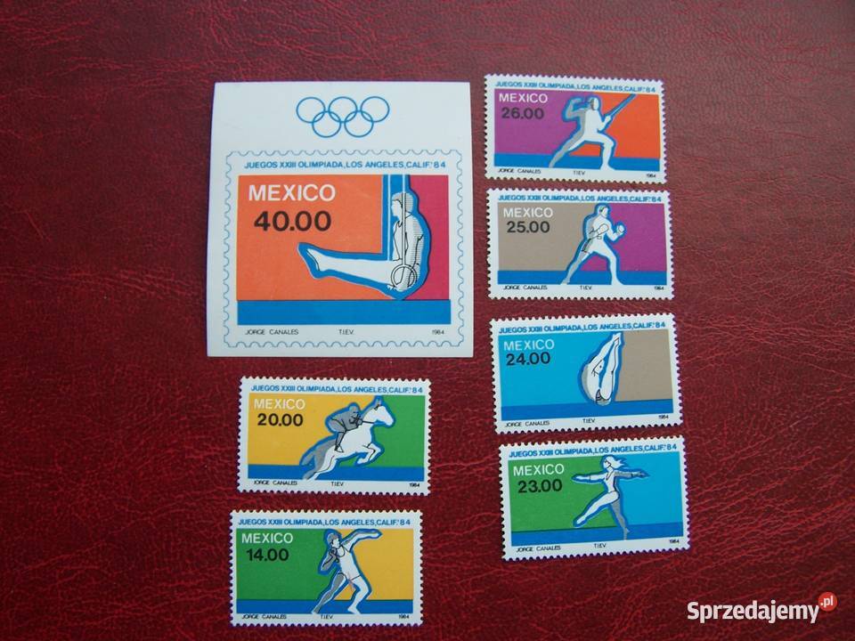 Meksyk 1984 MNH Mi 189803 Sport Olimpiada Los Tychy