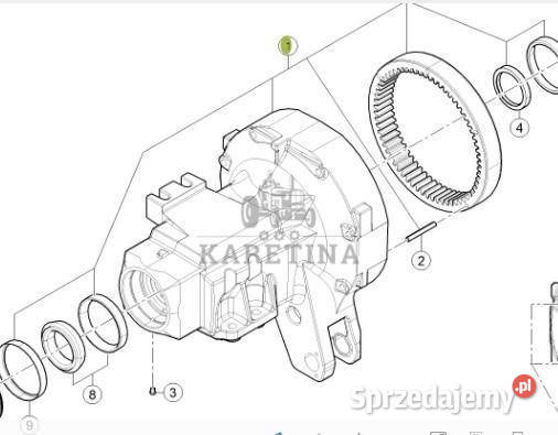CLAAS Arion 610 660 Zwolnica Osłona Obudowa Osi Jastrzębniki
