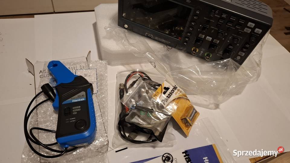 Oscyloskop Hantek DSO2C10 sonda prądowa CC65 Części i akcesoria sprzedam