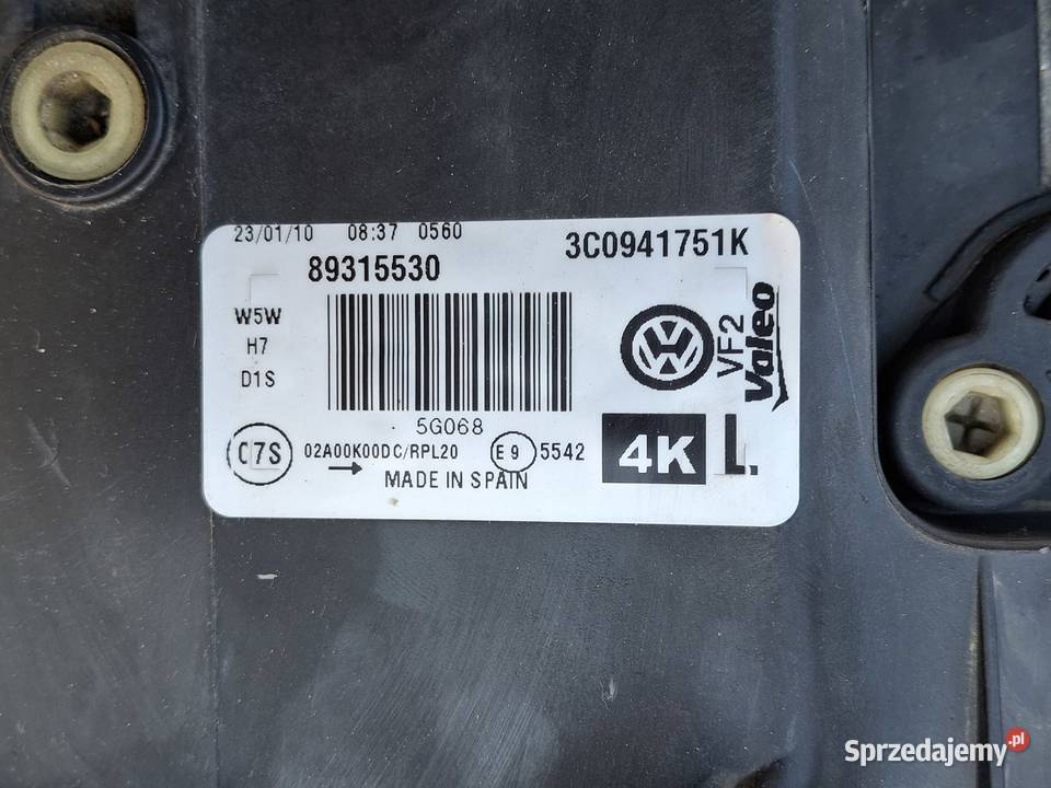 VW PASSAT B6 BIXENON REFLEKTOR LEWY LAMPA LEWA osobowe Bieleń