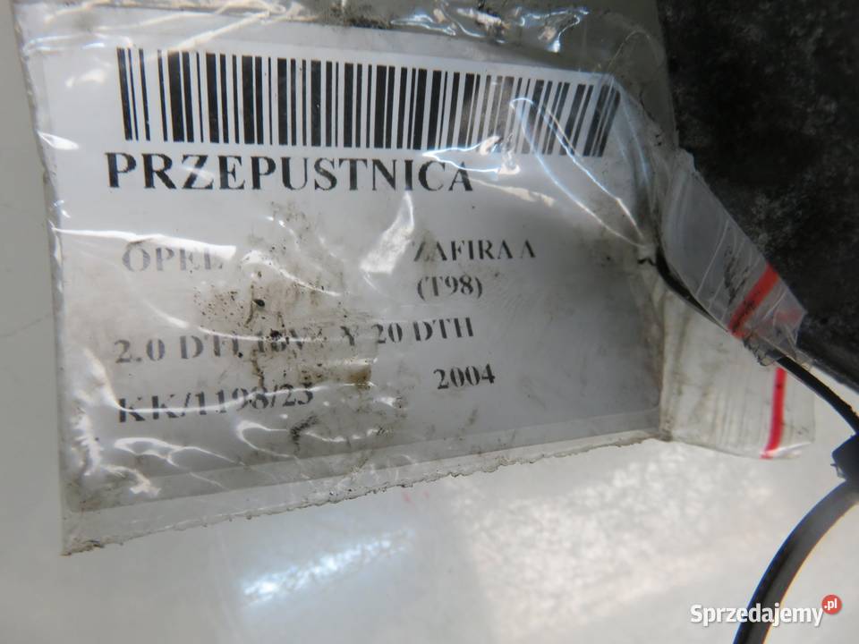 PRZEPUSTNICA OPEL ZAFIRA A 20 DTI 08226804 osobowe