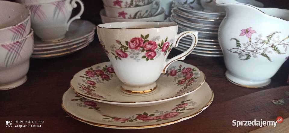 Filiżanka z talerzkiem deserowym Sutherland Antyki, Sztuka, Kolekcje