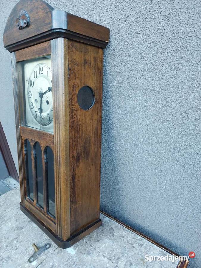 Stary zegar ścienny PHS przedwojenny sprawny sprzedam