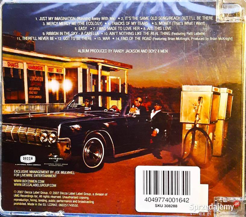 CD Nowa Album CD BOYZ II MEN Album Motown rap/hip-hop