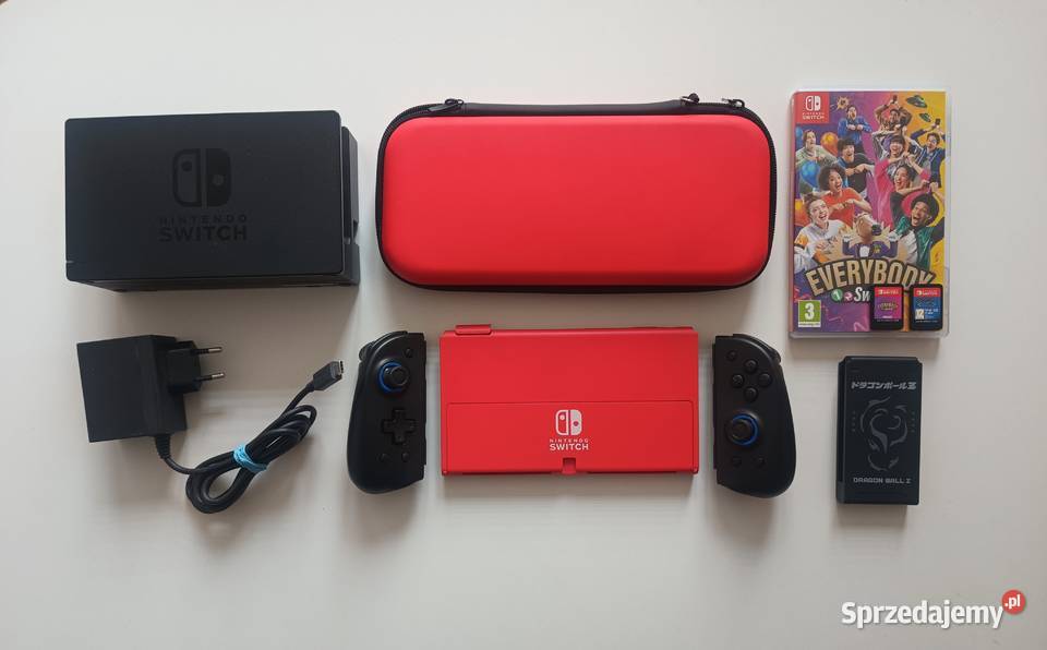 Nintendo Switch Oled Mario Red Edition 2 gry Warszawa