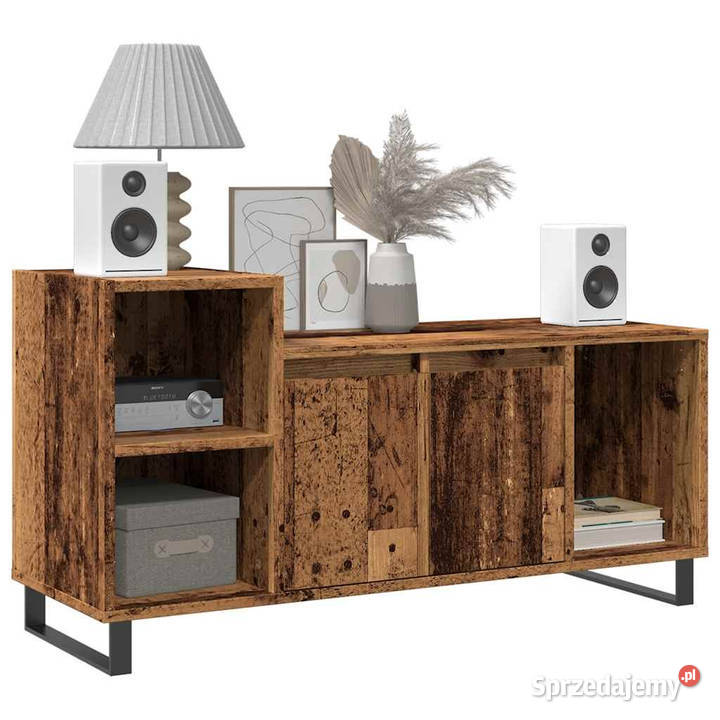 Szafka pod TV stare drewno 100x35x55 WM857456 mazowieckie Warszawa