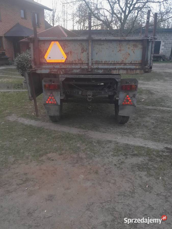 Przyczepa wywrotka 4t nieuszkodzony łódzkie