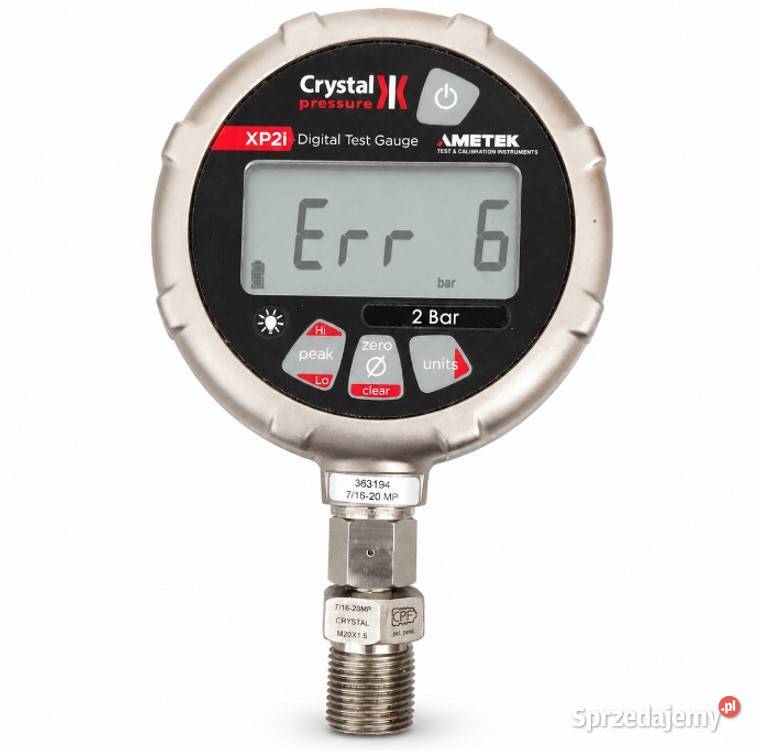 Manometr cyfrowy Crystal XP2i AMETEK 2 Bar Err 6 Kołobrzeg sprzedam
