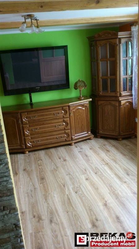 Komplet Mebli Dębowych do Salonu Komoda Witryna Meble do sypialni Lubań