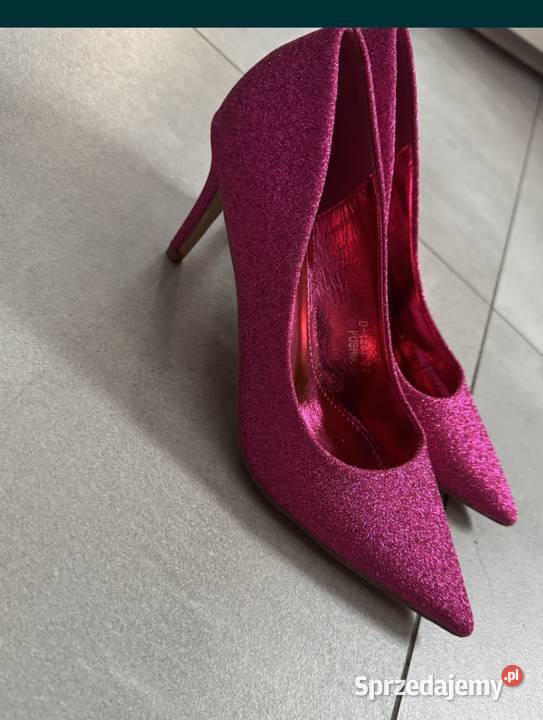 Szpilki Brokatowe Fuksja inna sprzedam