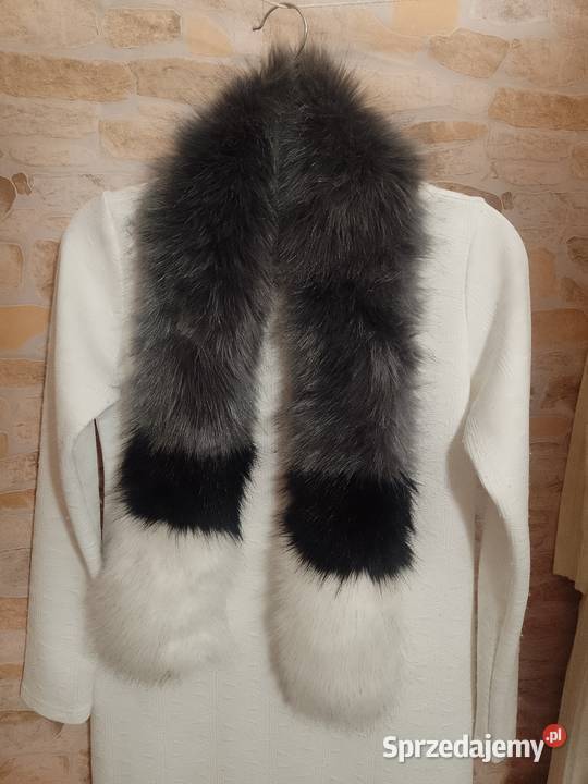 Futrzany kołnierz z Londynu futrzany szale etola Kraków sprzedam