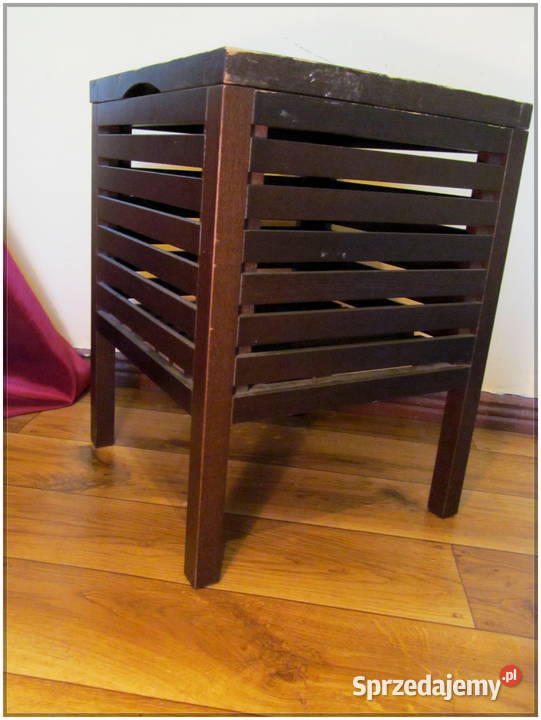 Ikea Molger Stołek Ze Schowkiem Ciemnobrązowy 37cm Poznań