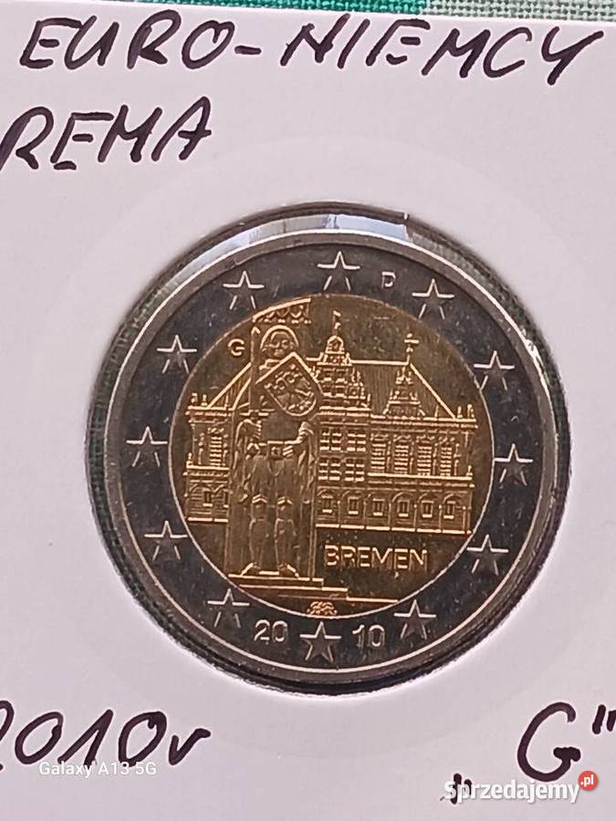 2 Euro Niemcy 2010 r Brema men G