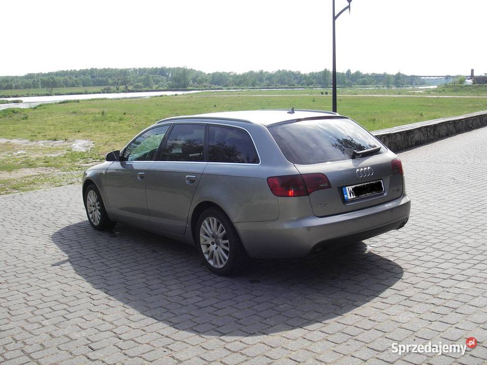 Audi A6C6 kombi FULL 4X4 łopatki klima skóra czujnik zmierzchu Ostrów Mazowiecka