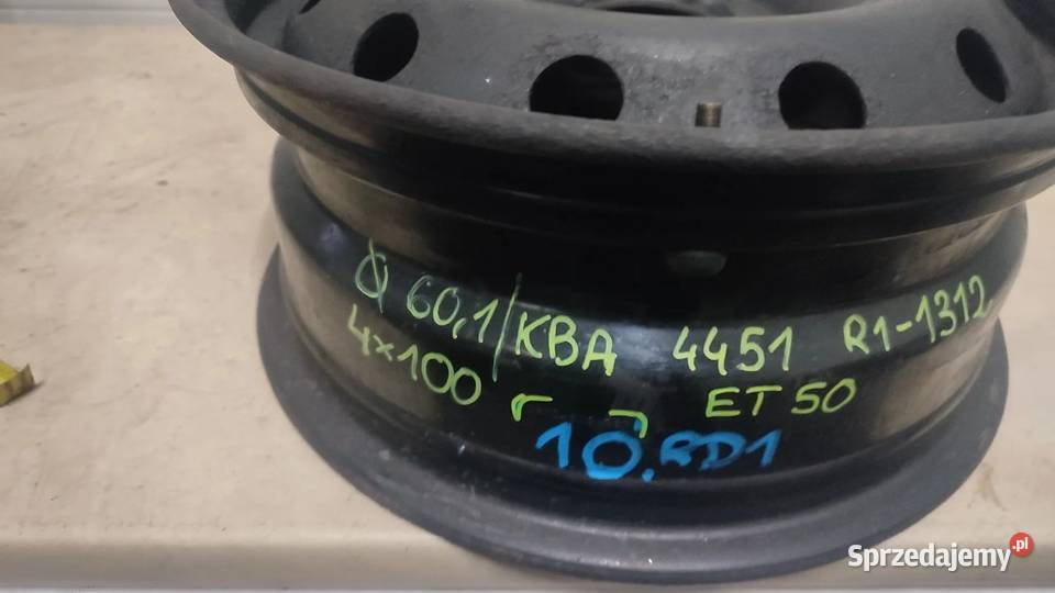 10RD1FELGA STALOWA 4X100 65JX15H2 ET50 RENAULT sprzedam