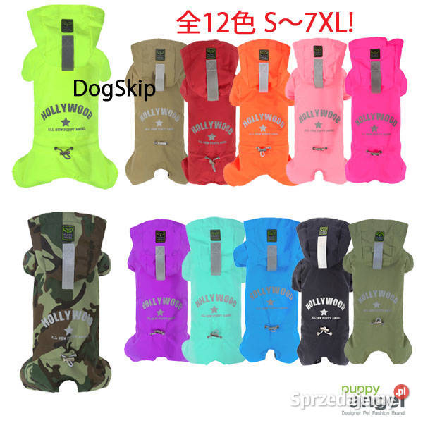 4XL Puppy Angel Kombinezon przeciwdeszczowy psa Akcesoria dla zwierząt Gaszowice