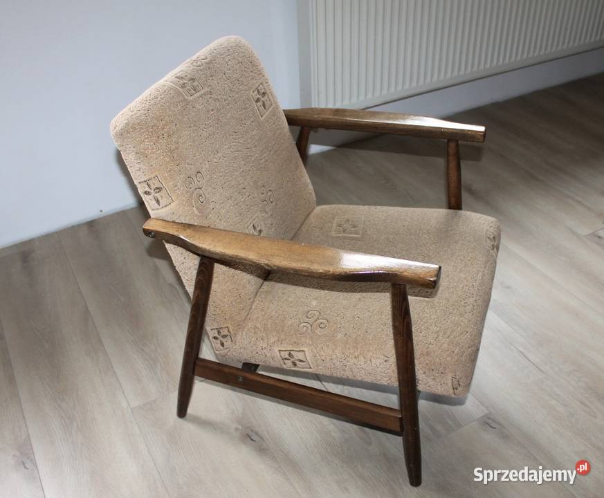 Fotel LISEK typ 300190 Midcentury modern PRL śląskie Gliwice