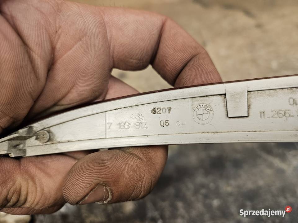 BMW 5 E60 LIFT ODBLASK ZDERZAKA PRAWY TYŁ Międzychód