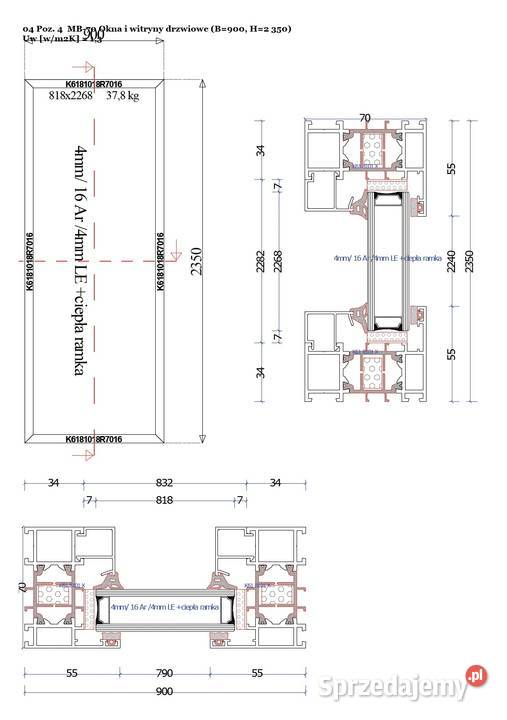 sprzedam okna aluminiowe najwyższej klasy z Bełchatów