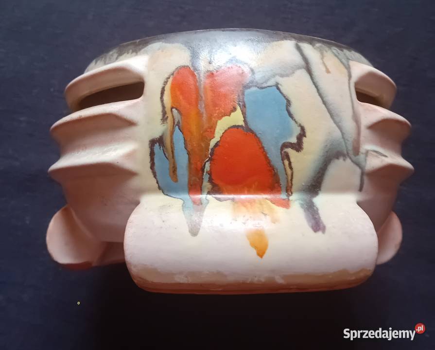 Ceramiczny podgrzewacz art deco Georgenthal Koźminek
