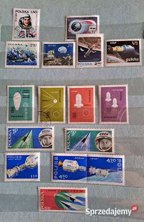 Znaczki pocztowe Polska i CCCP kosmos śląskie Katowice