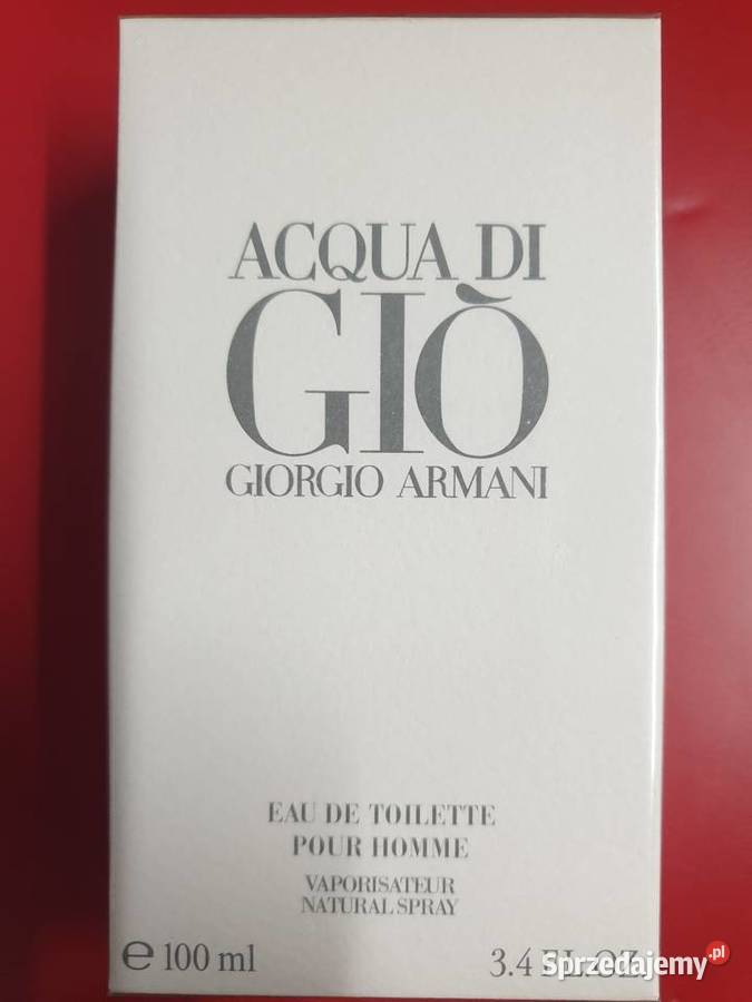 Giorgio Armani Acqua di Gio 100 ml Perfumy i wody Zdrowie i Uroda Radom
