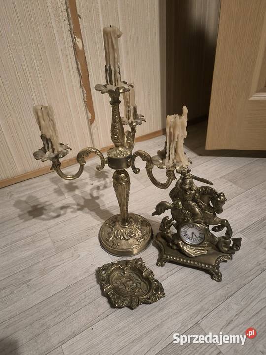 Świecznik zegar popielniczka Myślenice